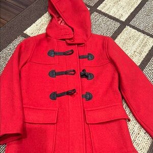 Kids L Red Toggle Coat